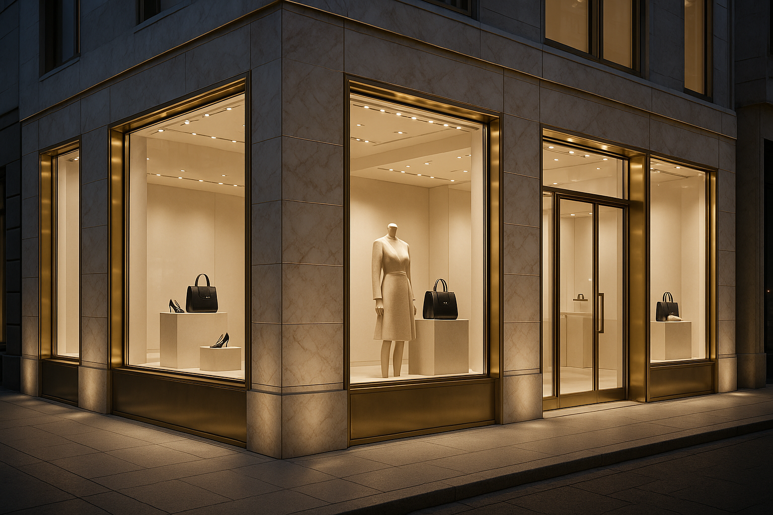luxury store front